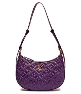 Сумка-хобо кожаная Pinko Half Moon Mini, фиолетовый pi245w000045c1800os | viola