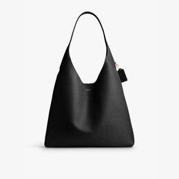 Кожаная сумка через плечо с логотипом Brooklyn Coach, черный r04337397 | black