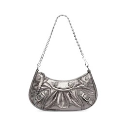 Мини-сумка Balenciaga Le Cagole с цепочкой, цвет Серебро 695814 0gt3y 8103 | silver