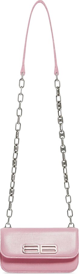 Сумка Balenciaga Gossip XS Bag With Chain Pink, розовый 679863 2101q 5906 | pink