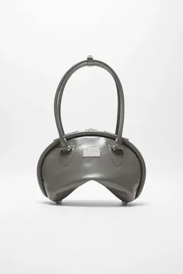 Мини сумка через плечо Bowlina Acne Studios, угольно-серый a10420-z79 | charcoal grey