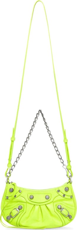 Сумка Balenciaga Mini Le Cagole Chain Bag Fluorescent Yellow, желтый 695814 1vguy 7206 | yellow
