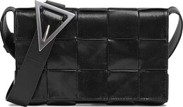 Сумка Bottega Veneta Paper Calf Mini Cassette Bag Black/Silver, черный 717587 vcq71 8803 | black