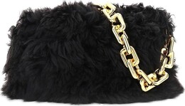 Сумка Bottega Veneta Shearling Chain Bag Fondant/Gold, золотой 620230 v13l0 2132 | gold