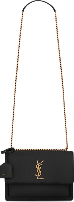 Сумка Saint Laurent Sunset Medium Chain Bag Black, черный 442906 d420w 1000 | black
