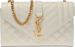 Сумка Saint Laurent Small Envelope Chain Bag Cream, кремовый 600195 bow91 9207 | cream