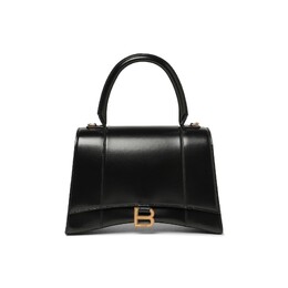 Сумка Balenciaga Hourglass с ручкой сверху, черная 619668 1qj4m 1000 | black