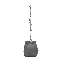 Кожаная сумка-мешок через плечо Bottega Veneta, цвет Серый 717432 vcpp3 1233 | grey