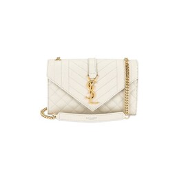 Сумка через плечо Saint Laurent Envelope Small Chain Bag, цвет Soft Cream 600195 b0w91 9207 | soft cream
