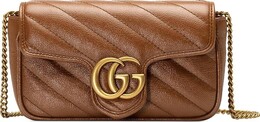 Сумка Gucci GG Marmont Matelassé Super Mini Bag Brown, коричневый 476433 0olft 2535 | brown