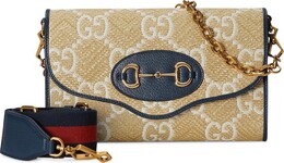 Сумка Gucci Horsebit 1955 Small Bag Beige/White, бежевый 677286 uwbjx 8921 | white