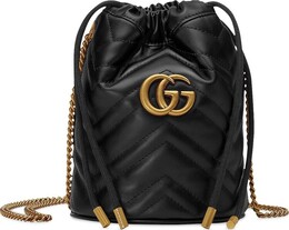 Сумка Gucci GG Marmont Mini Bucket Bag Black, черный 575163 dtdrt 1000 | black