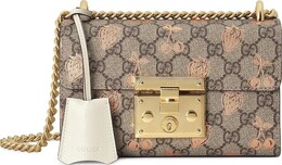 Сумка Gucci Padlock Small Berry Shoulder Bag Tan/White, тан 409487 um6ag 8295 | tan