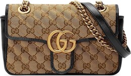 Сумка Gucci GG Marmont Mini Bag Beige Ebony/Nero, бежевый 446744 hvkeg 9772 | tan