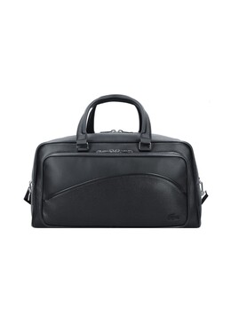 Дорожная сумка Angy Weekender кожаная 46 см Lacoste, цвет Noir 3617071516261 | noir