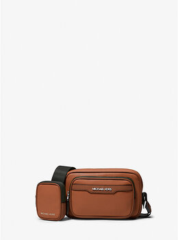Сумка для фотокамеры из шагреневой кожи Cooper Michael Kors, коричневый 37t4lcom1l | luggage
