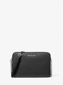 Сумка через плечо Jet set с большим логотипом Michael Kors, черный 35f8sttc3b | black