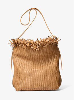 Сумка-Хобо из кожи ручной работы Kiera Michael Kors, оранжевый 31s5pkrw4l | peanut