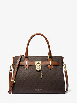 Сумка Hamilton с логотипом среднего размера Michael Kors, коричневый 35f1ghms2b | brown
