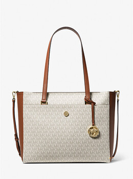 Сумка-Шоппер 3 в 1 с большим логотипом Maisie Michael Kors, белый 35t1g5mt7b | vanilla