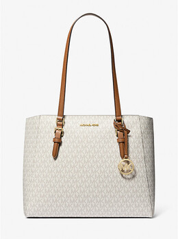 Большая сумка-тоут Charlotte 3 в 1 с фирменным логотипом Michael Kors, белый 35f3gcft9t | vanilla