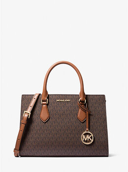 Сумка-Саквояж Sheila среднего размера с логотипом Michael Kors, коричневый 35s3g6hs2b | brown