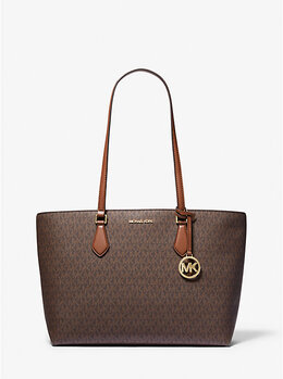 Большая сумка-тоут с фирменным логотипом Sheila Michael Kors, коричневый 35s4g6ht9b | brown
