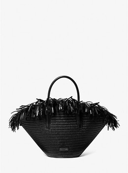 Большая сумка-корзина ручной работы из кожи Sardinia Michael Kors, черный 31s5psat7l | black