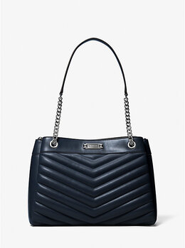 Стеганая сумка-тоут Whitney среднего размера Michael Kors, синий 35r4swht6u | navy