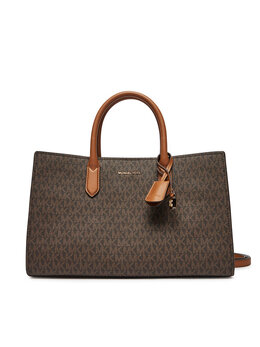 Сумочка Scarlett Medium Signature Logo Satchel 30F4GETS2B Michael Kors, коричневый scarlett medium signature logo satchel 30f4gets2b | braun