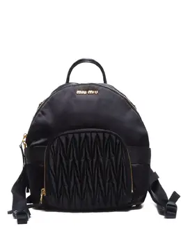 Miu Miu 2000-2020 logo-lettering backpack 29592227