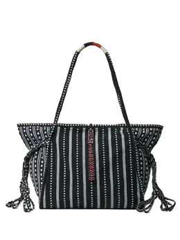 Karl Lagerfeld x Amber Valletta striped tote bag 27326819