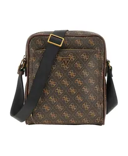 Синтетическая сумка через плечо Guess, коричневый hmmilo p4260 | braun