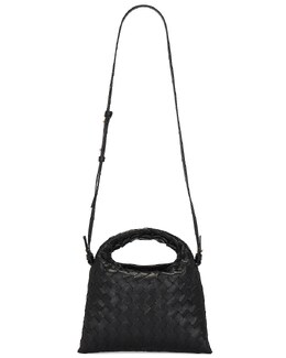 Мини-сумка-хобо Hop Hop Bottega Veneta, цвет Black & Brass bott-wy1521 | black & brass