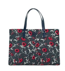 Сумка-тоут среднего размера из нейлона с принтом в стиле ретро-батик Tory Burch 0196133336731