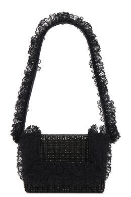 Сумка с отделкой из хрустального кружева x christopher kane Self-Portrait, черный self-wy21 | black