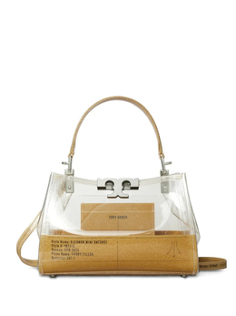 Tory Burch сумка-сэтчел Eleanor Clear размера мини, нейтральный 165413 | нейтральные цвета