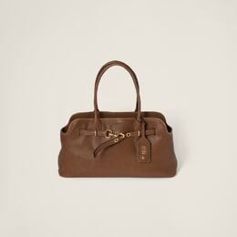Сумка для путешествий из кожи наппа Miu Miu, коричневый 5bg310_2bbl_f0316_v_ooo | chêne