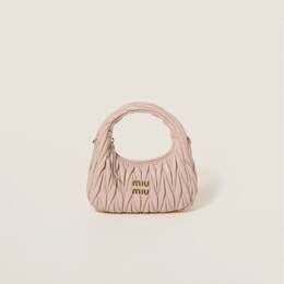Сумка-Хобо Wander из стеганой кожи наппа Miu Miu, розовый 5bc125_an88_f0236_v_ooy | rose poudré