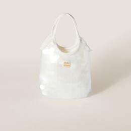 Сетчатая сумка с пайетками Ivy Miu Miu, белый 5ba281_2cuf_f0009_v_cwn | blanc