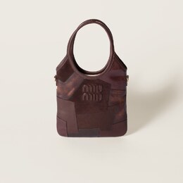 Сумка из кожи плюща Miu Miu, коричневый 5ba281_2cri_f0nbl_v_oln | bruyère