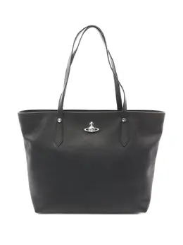 Vivienne Westwood 2020s Orb-plaque leather tote bag 29786933