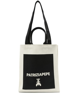 Жаккардовая сумка-тоут Patrizia Pepe с узором, нейтральный 2b0121k264 | нейтральные цвета