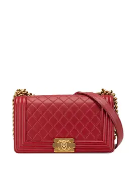 Chanel 2014 Old Medium Lambskin Boy Flap crossbody bag 29882782