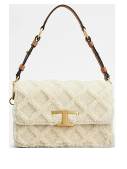 Сумка через плечо Tod's mini T Timeless из натуральной кожи, белый xbwtsine100tyz | белый
