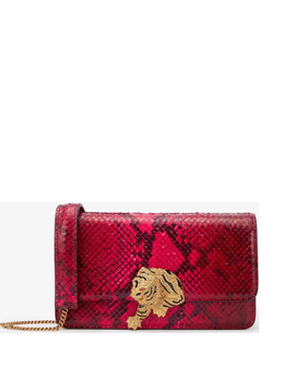 Сумка через плечо Roberto Cavalli со змеиным принтом, розовый tkb023pzp02 | розовый
