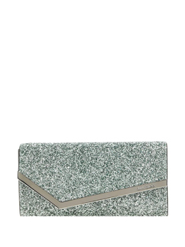 Сумка-клатч Jimmy Choo Emmie, зеленый emmiepzfaquagreensilver | зеленый