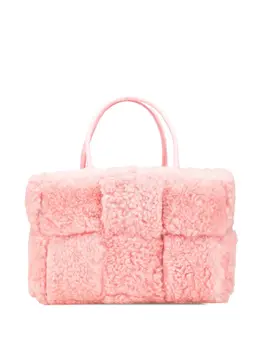 Bottega Veneta 2012-2024 Small Shearling Intrecciato Arco tote bag 29914958