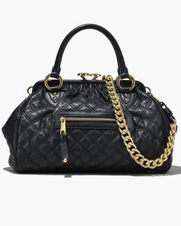Сумка Re-Edition Quilted Leather Stam Bag Marc Jacobs, черный 2s3hsc002h03-001 | black
