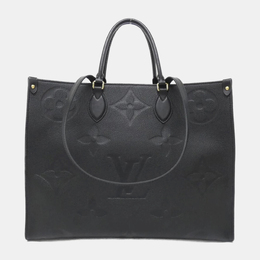Louis Vuitton Black Monogram Empreinte Leather OnTheGo GM Tote Bag 1157335